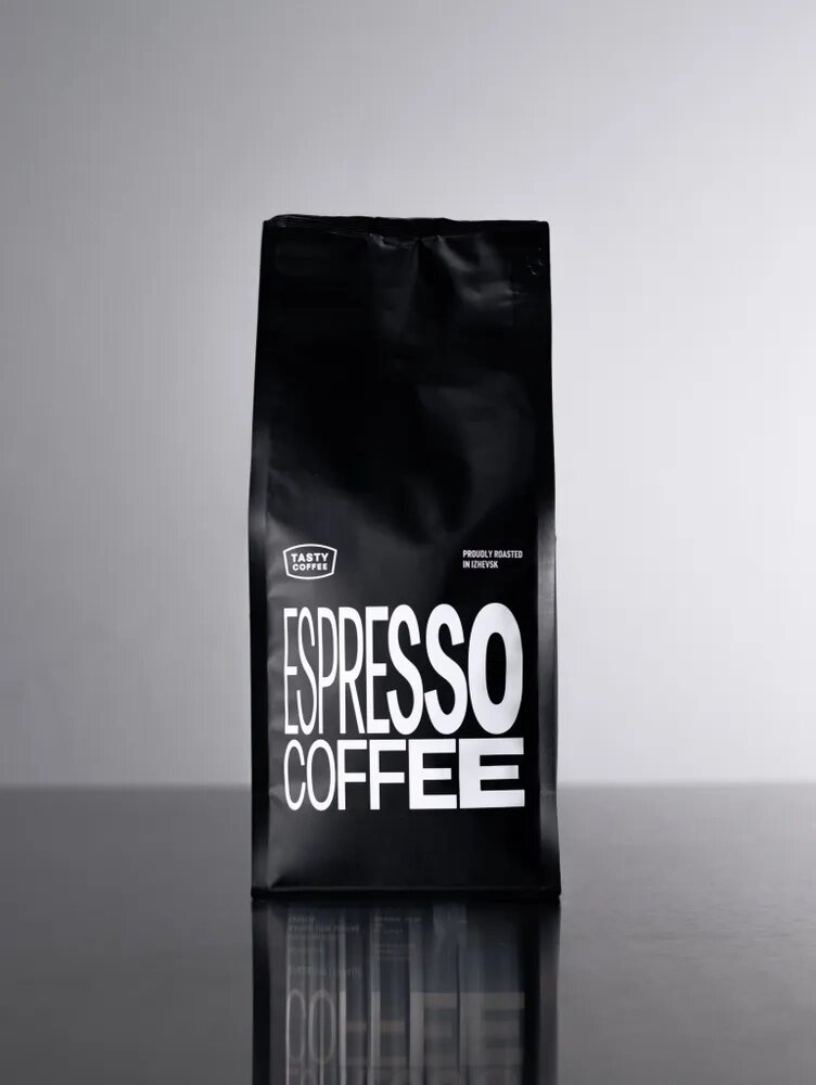 Кофе для эспрессо Бразилия Серрадо Tasty Coffee, в зёрнах, 1000 г — фото 1