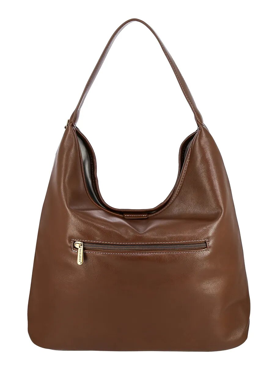 Сумка хобо DAVID JONES, коричневый — фото 1