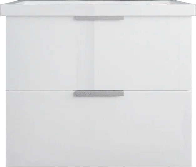 Тумба под раковину без столешницы Бриклаер Хелена 80 белый глянец