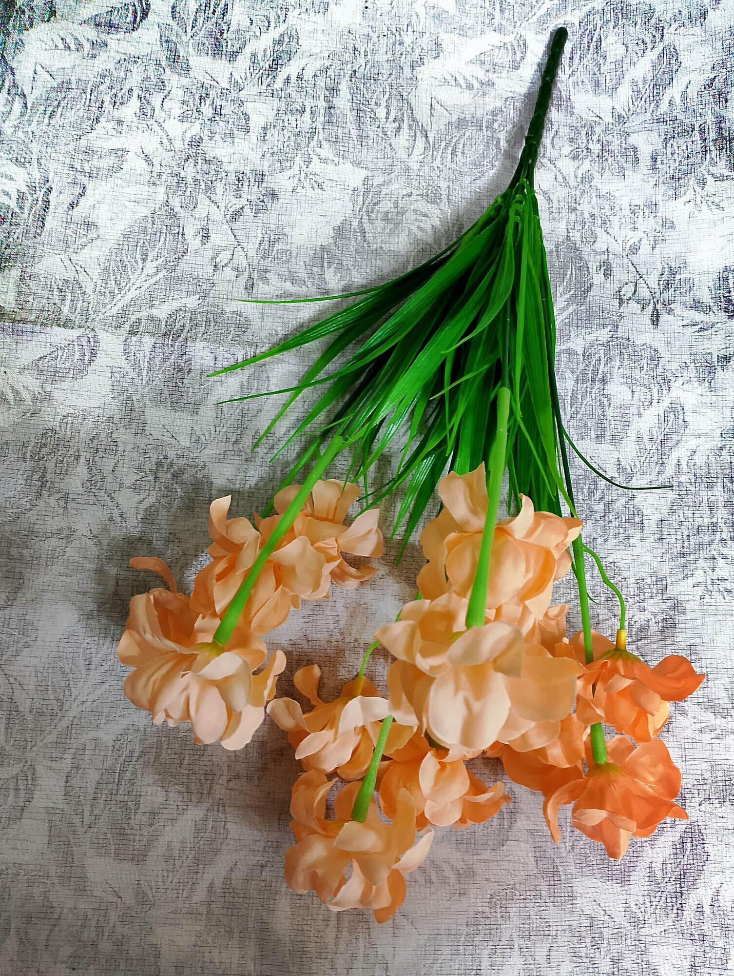 Искусственные цветы Букет гиацинт 40см цвет бежевый