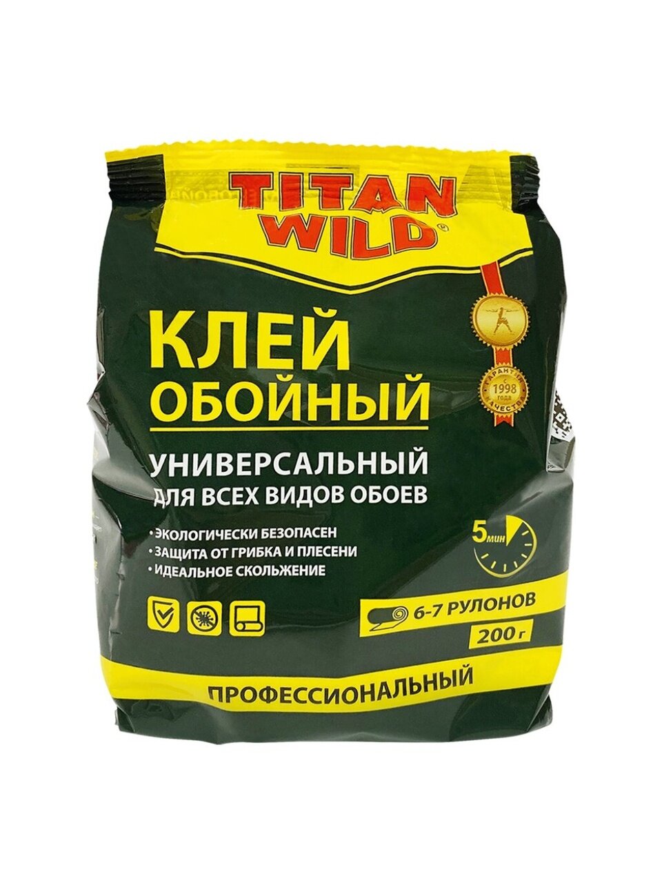 Клей для обоев универсальный Titan Wild пакет 200 г TWUni200-SP Россия