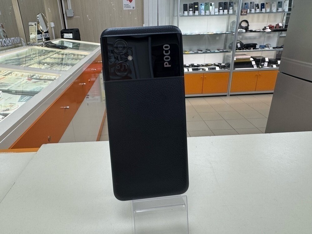 Смартфон Xiaomi POCO M5 4/64 ГБ RU, Dual nano SIM, черный (black) (Б/У)Уценка