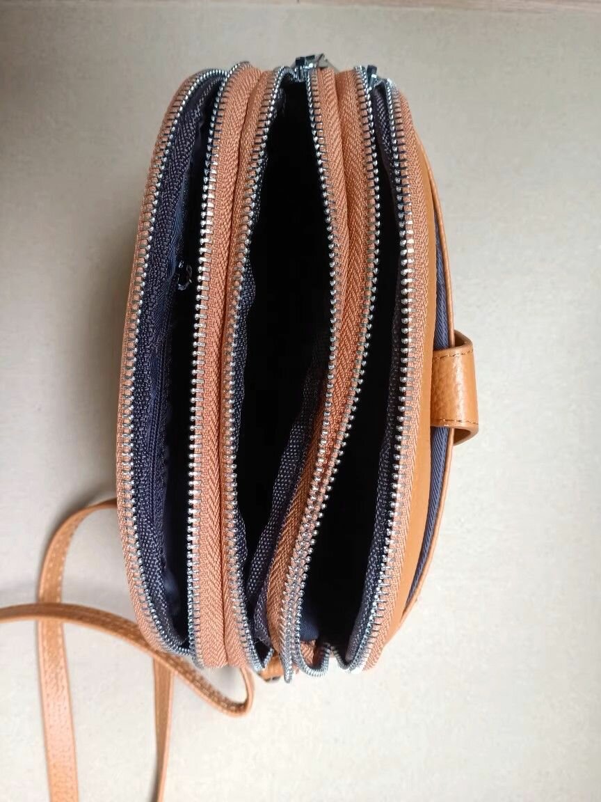 Сумка кросс-боди КожаноFF, фактура гладкая, светло-коричневый — фото 1