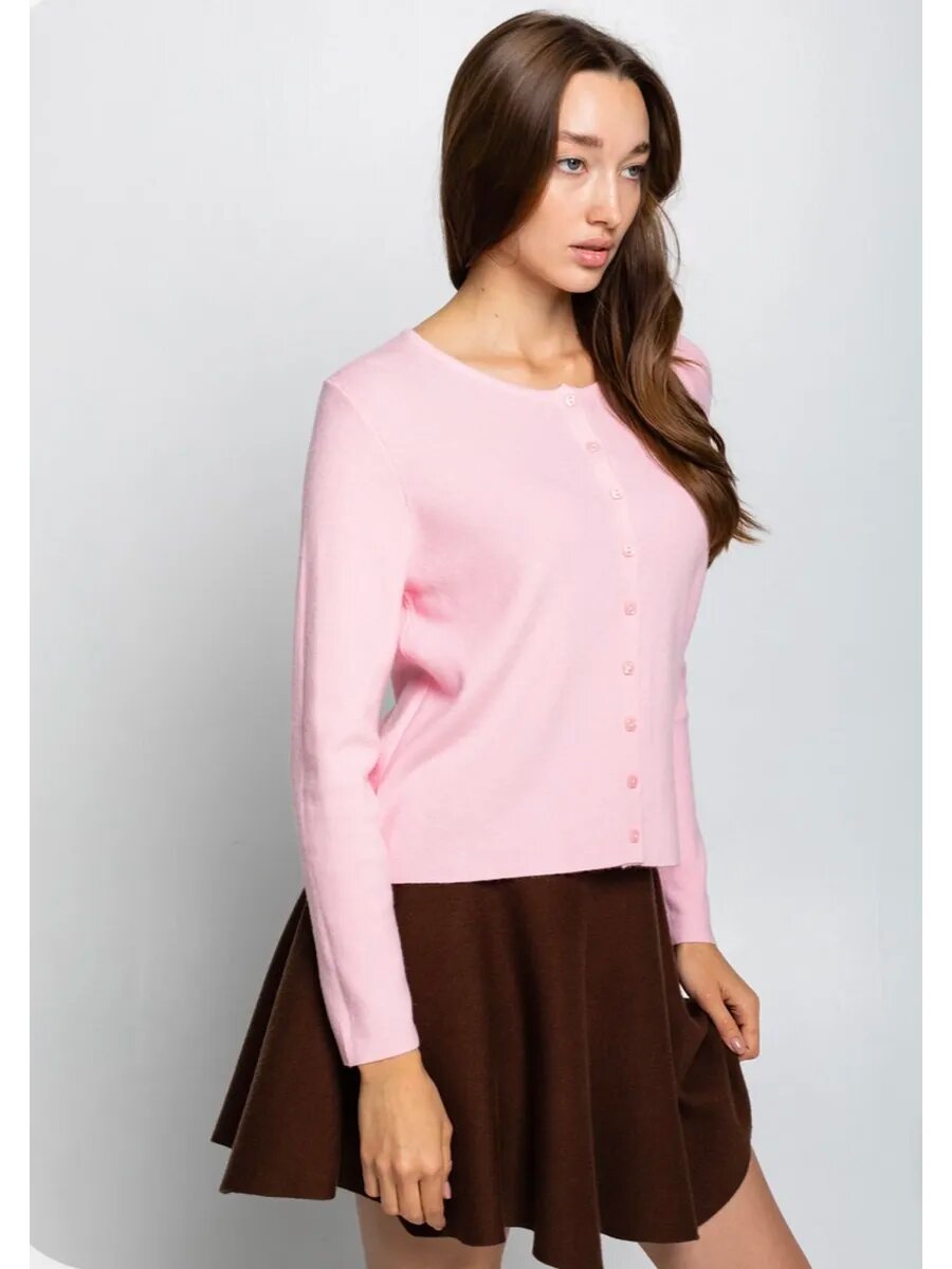 Кардиган DommoD, размер 44-46, розовый — фото 1