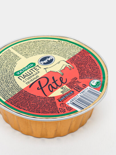 Паштет с говяжьей печенью "Perva", 95 г — фото 1