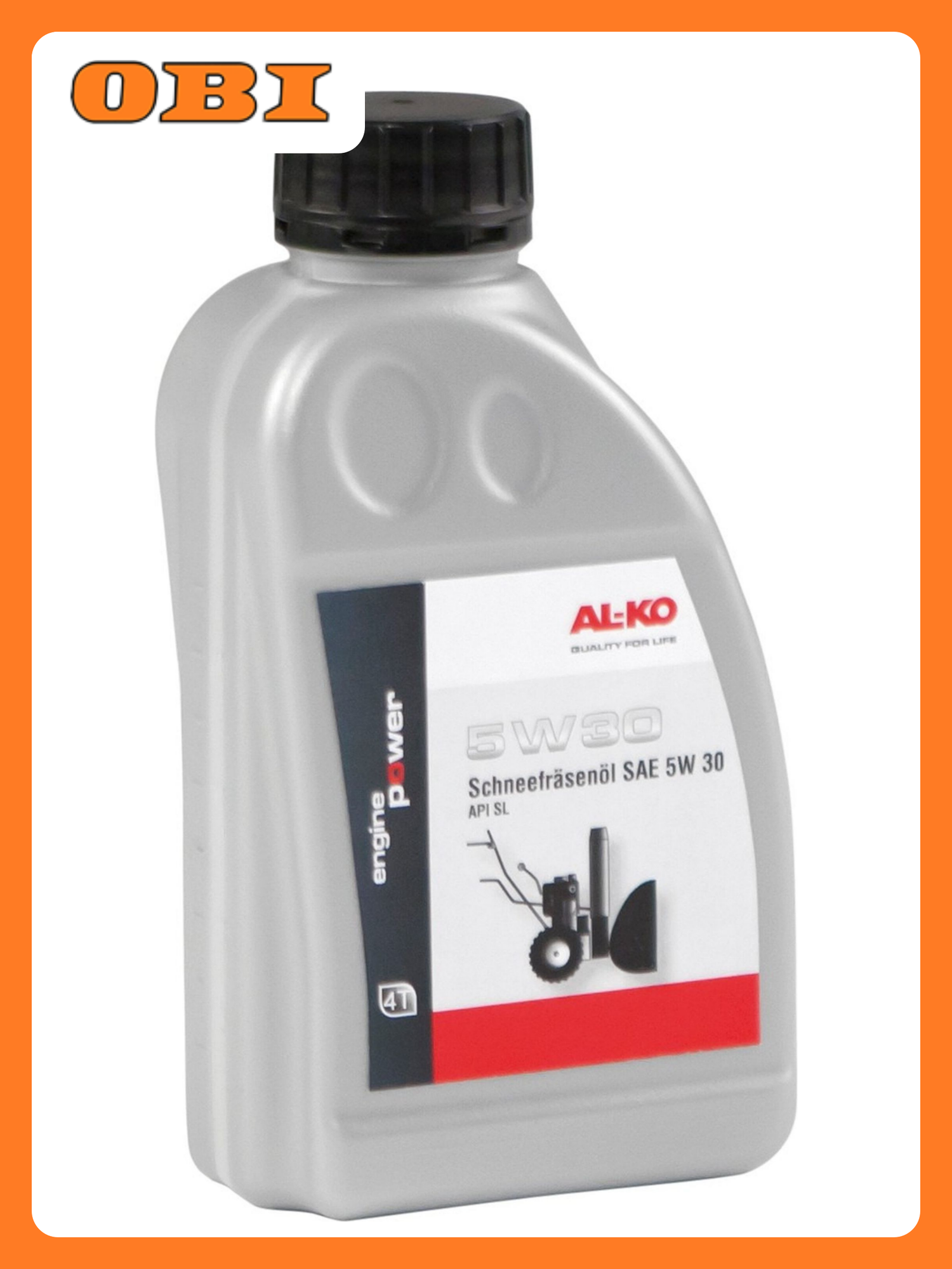Масло для снегоуборочной техники AL KO  минеральное  4 тактное  API Standart GL 5W  0 6л