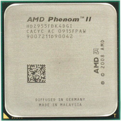 Изображение товара Процессор CPU AMD Phenom II X4 955 Black Edition (HDZ955F) 3.2 GHz/4core/ 2+6Mb/125W/4000 MHz Socket AM3