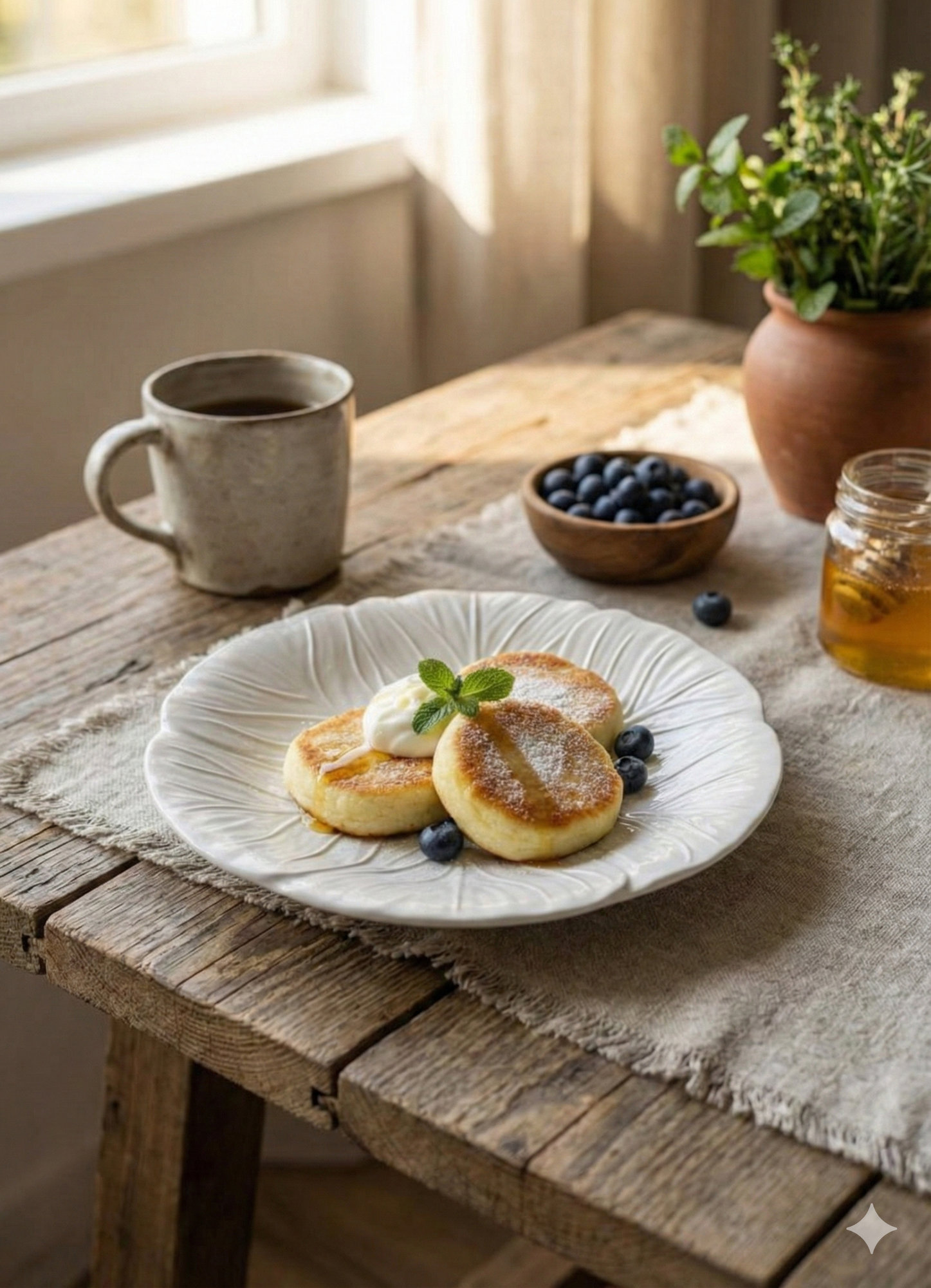 Тарелка керамическая десертная "Белый лист", рельефная, 20.7 см — фото 1