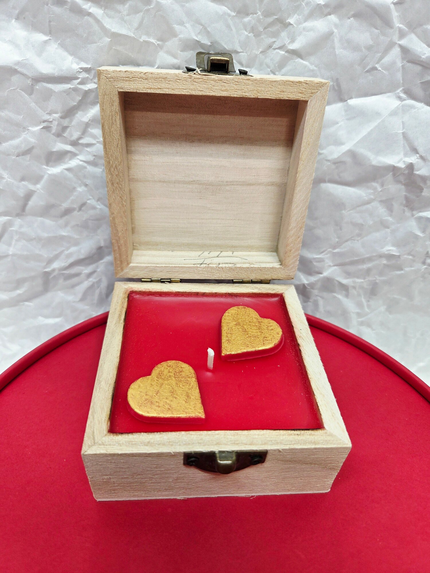 Свеча "Секрет любви" воск, шкатулка дерево