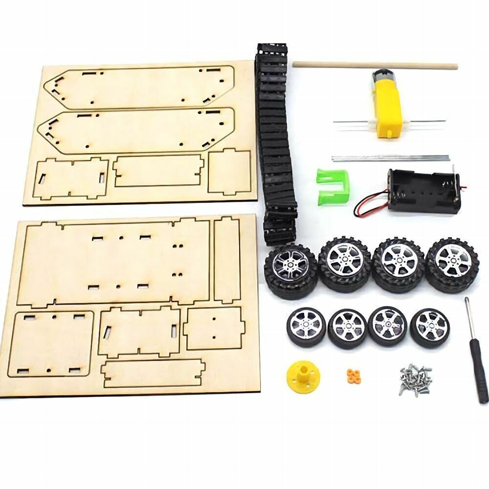 Деревянный набор для творчества Танк — фото 1