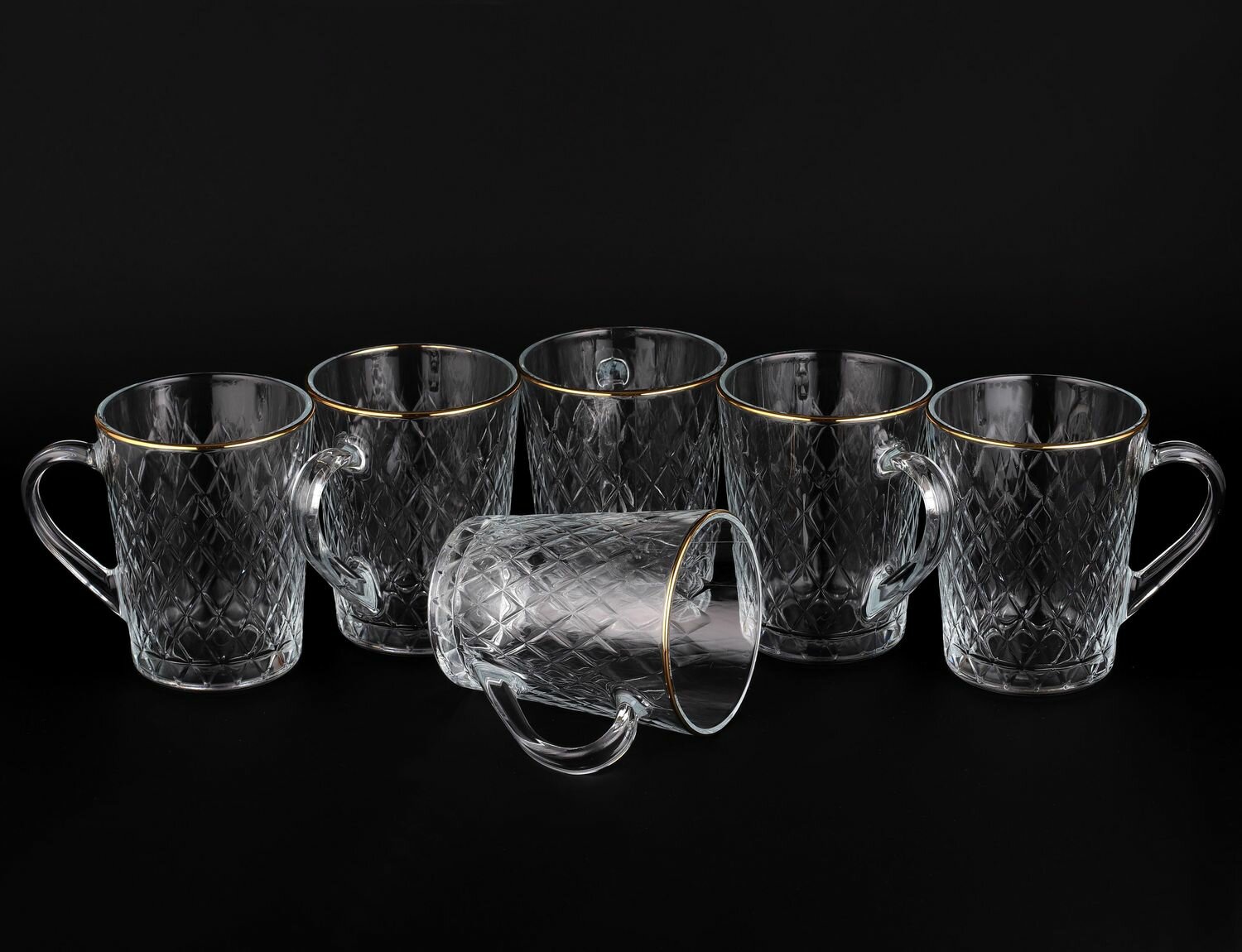 Набор 6 кружек 250мл/d8см h10см / А1 (шт.)