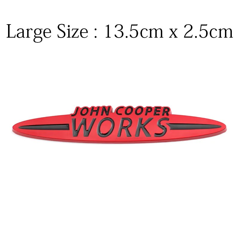 Наклейка на авто Mini John Cooper Works, 13.5x2.5 см, L Mini works