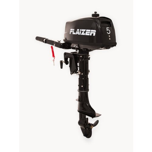 Лодочный мотор бензиновый двухтактный Flaizer FZ5HS 5 л. с. подвесной для надувной гребной лодки ПВХ