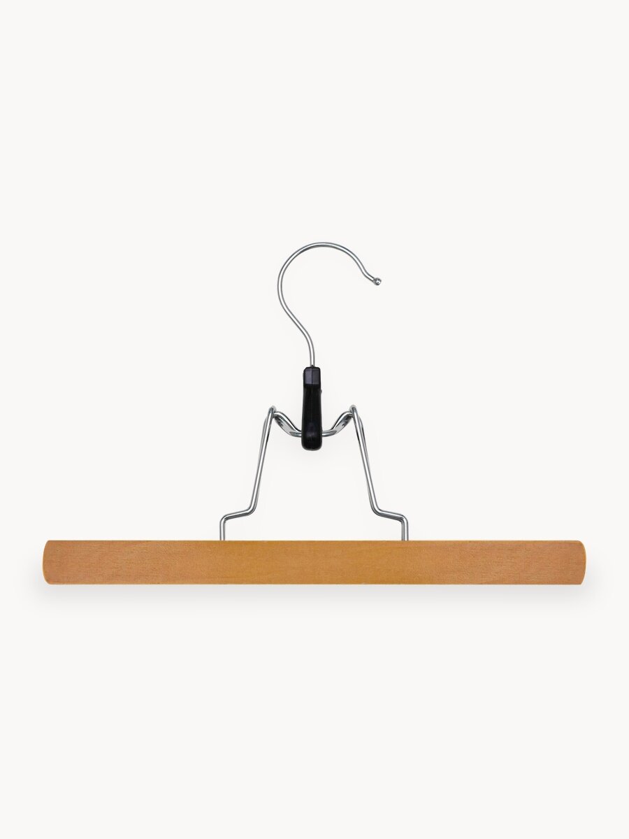 Вешалки для одежды, Formula Tepla, деревянные с зажимами, 4 шт, цвет натуральное дерево