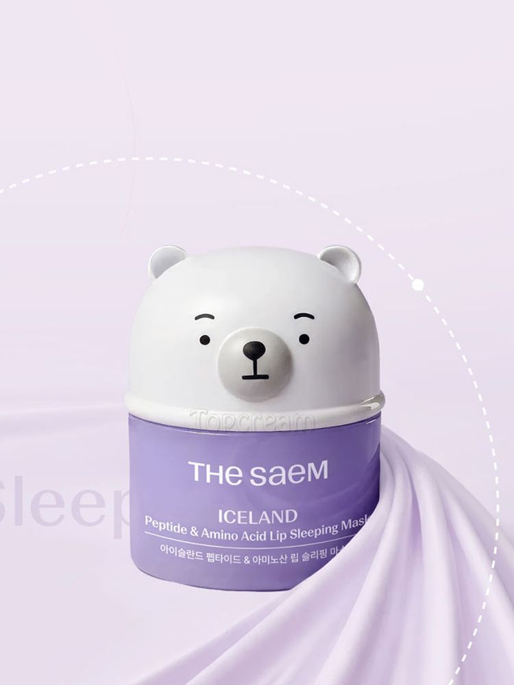 The Saem Ночная маска для губ с пептидами и аминокислотами 11 г Iceland Peptide & Amino Acid Lip Sleeping Mask
