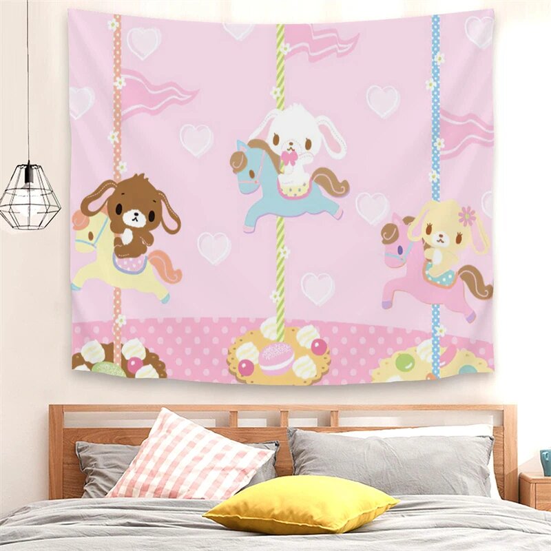 Гобелен MINISO Санрио Сахарный Кролик, A, 130x150cm