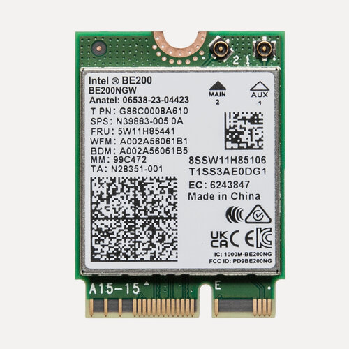 Изображение товара Адаптер для беспроводной сети Intel BE200NGW / Wi-Fi 7 / Bluetooth 5.4