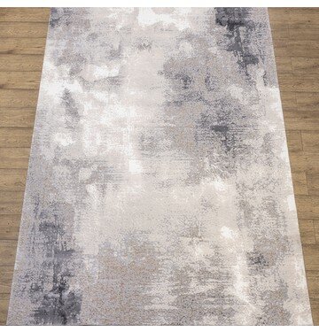 Ковер Турецкий Prado дизайн KA45A цвет GRAY / GRAY 0.8x1.5м