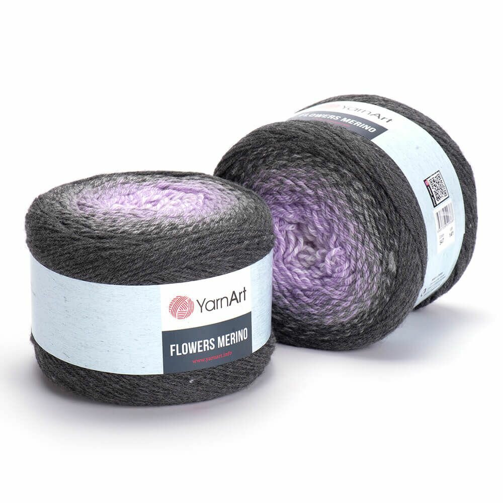 Пряжа Фловерс Мерино (Flowers Merino) упаковка 2 мотка 225 г. 590 м. 25% шерсть 75% акрил цвет 547