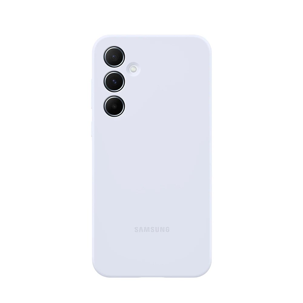 Оригинальный силиконовый чехол для Samsung Galaxy A55 5G, чехол для смартфона Samsung A55, тонкий силиконовый чехол EF-PA556, Light blue, Для Galaxy A55