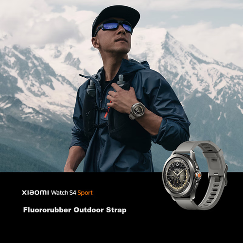 Умные часы Xiaomi Watch S4 Sport ремешок из фторопласта черный 28918₽