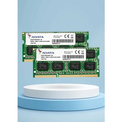Комплект модулей 2шт 8gb 1600 МГц 135v DDR3L для ноутбука 190000₽