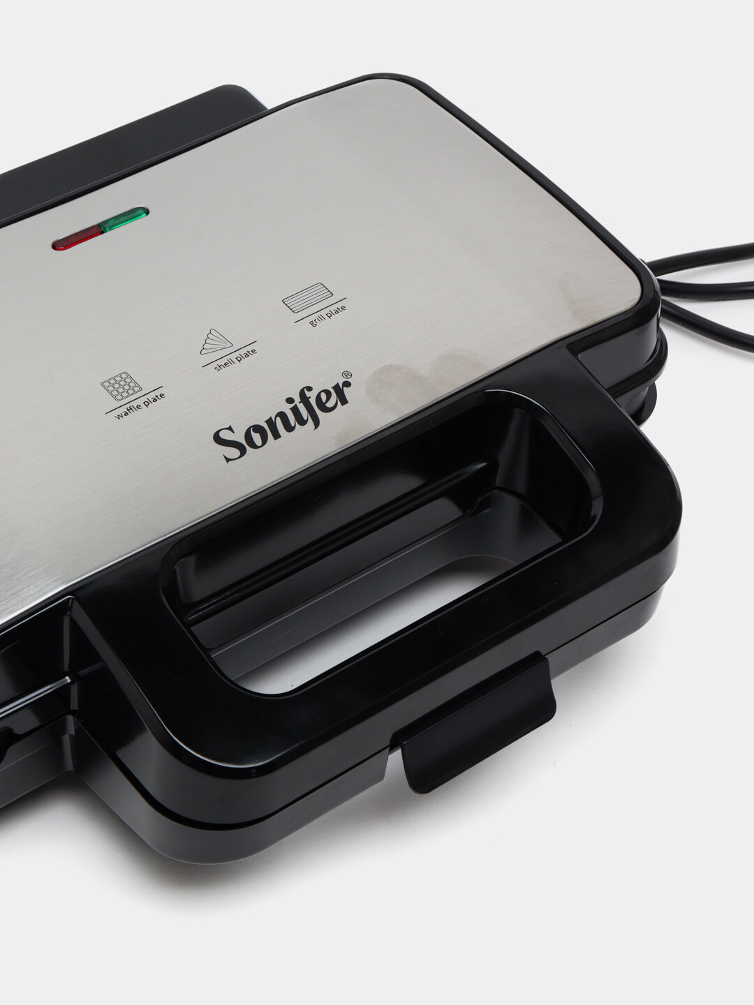 Вафельница Sonifer SF-6166, антипригарное покрытие, 1000Вт, 3 панели — фото 1