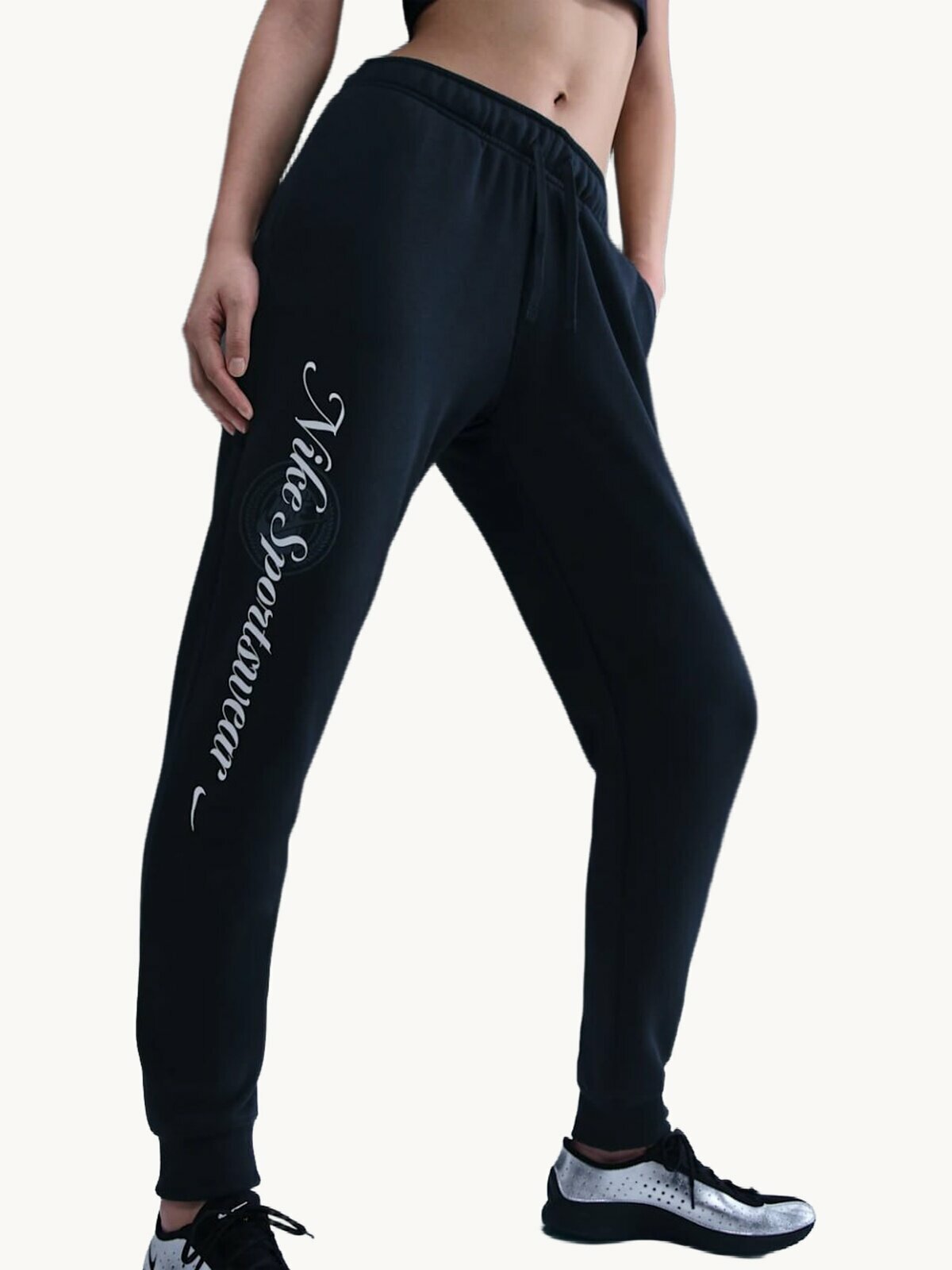 Брюки NIKE Club, размер M, черный