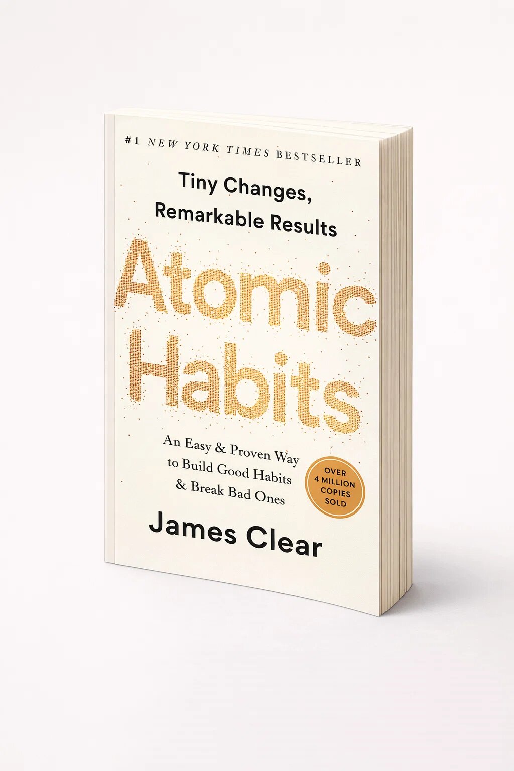 Книга "Atomic Habits" James Clear, мягкий переплет, 280 стр.