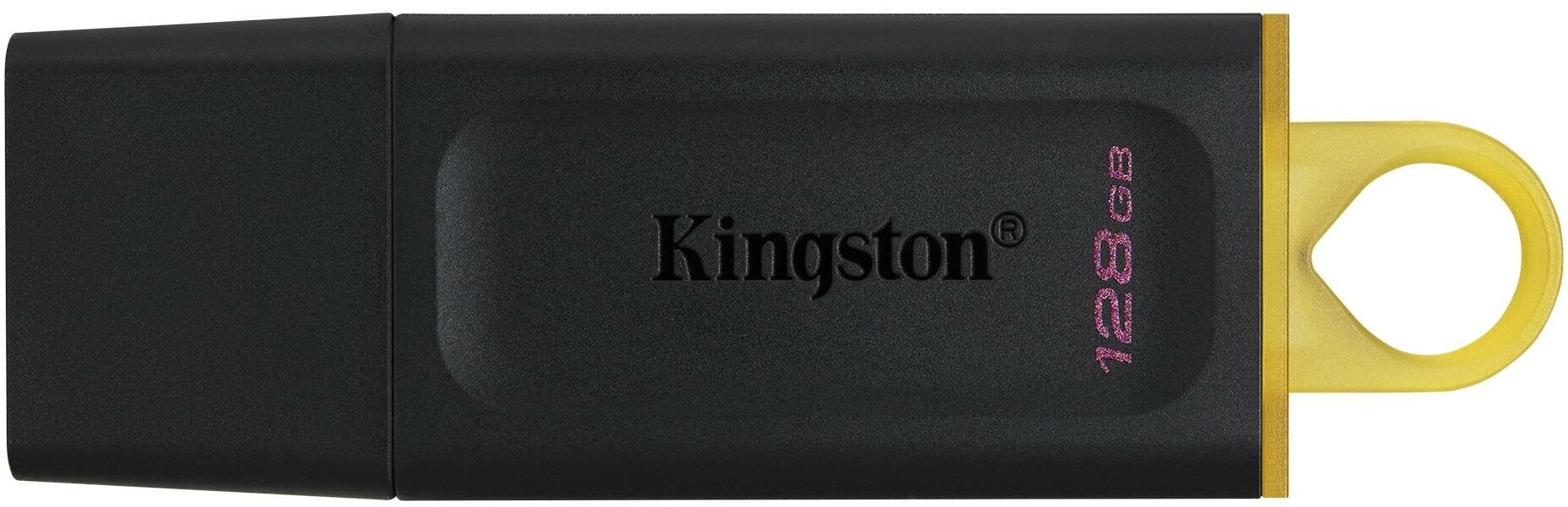 Флешка Kingston DataTraveler Exodia 128 ГБ, 1 шт, черный/желтый