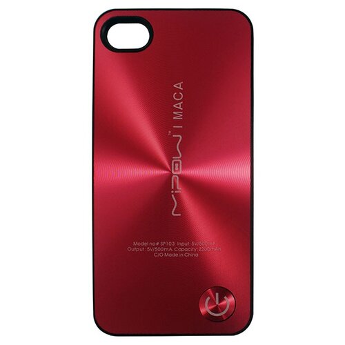 Чехол-аккумулятор MIPOW MACA Color Power Case SP103A для Apple iPhone 4/iPhone 4S red