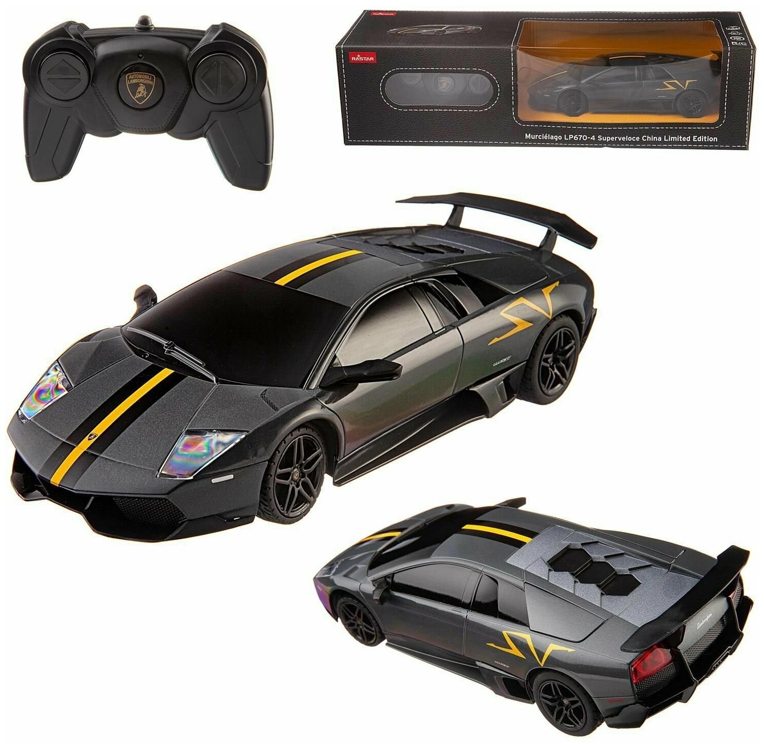 Машина р/у 1:24 Lamborghini Superveloce LP670-4 limited version цвет серый металлик 2.4G 1 шт