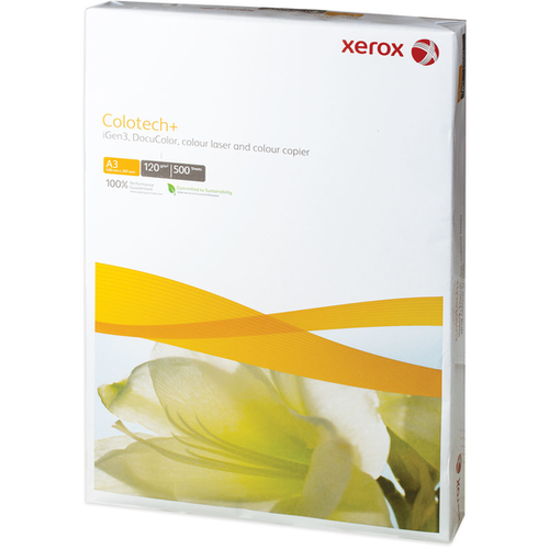 бумага xerox a3 performer 80 г м² 500 л белый Бумага Xerox A3 Colotech+ (003R90337) 120 г/м², 500 л, белый