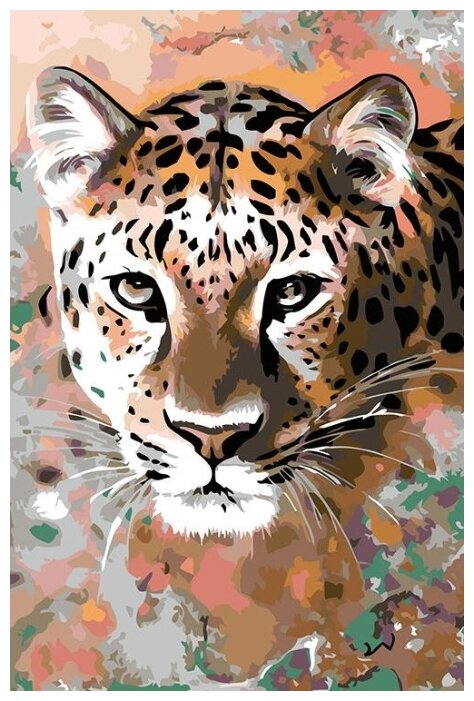 Картина по номерам "Леопард", 40x60 см
