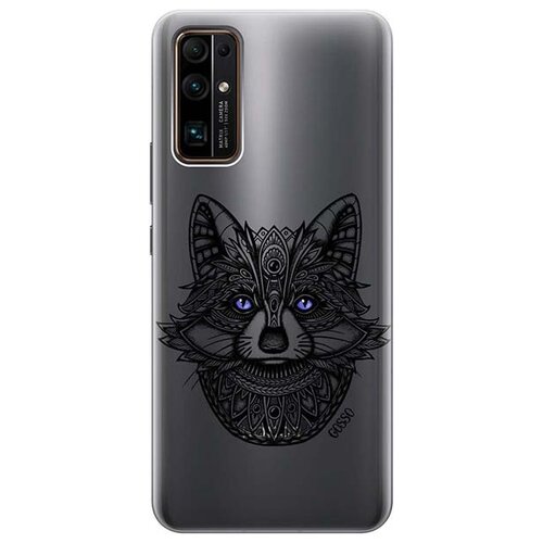 фото Ультратонкий силиконовый чехол-накладка для honor 30 с 3d принтом "grand raccoon" gosso
