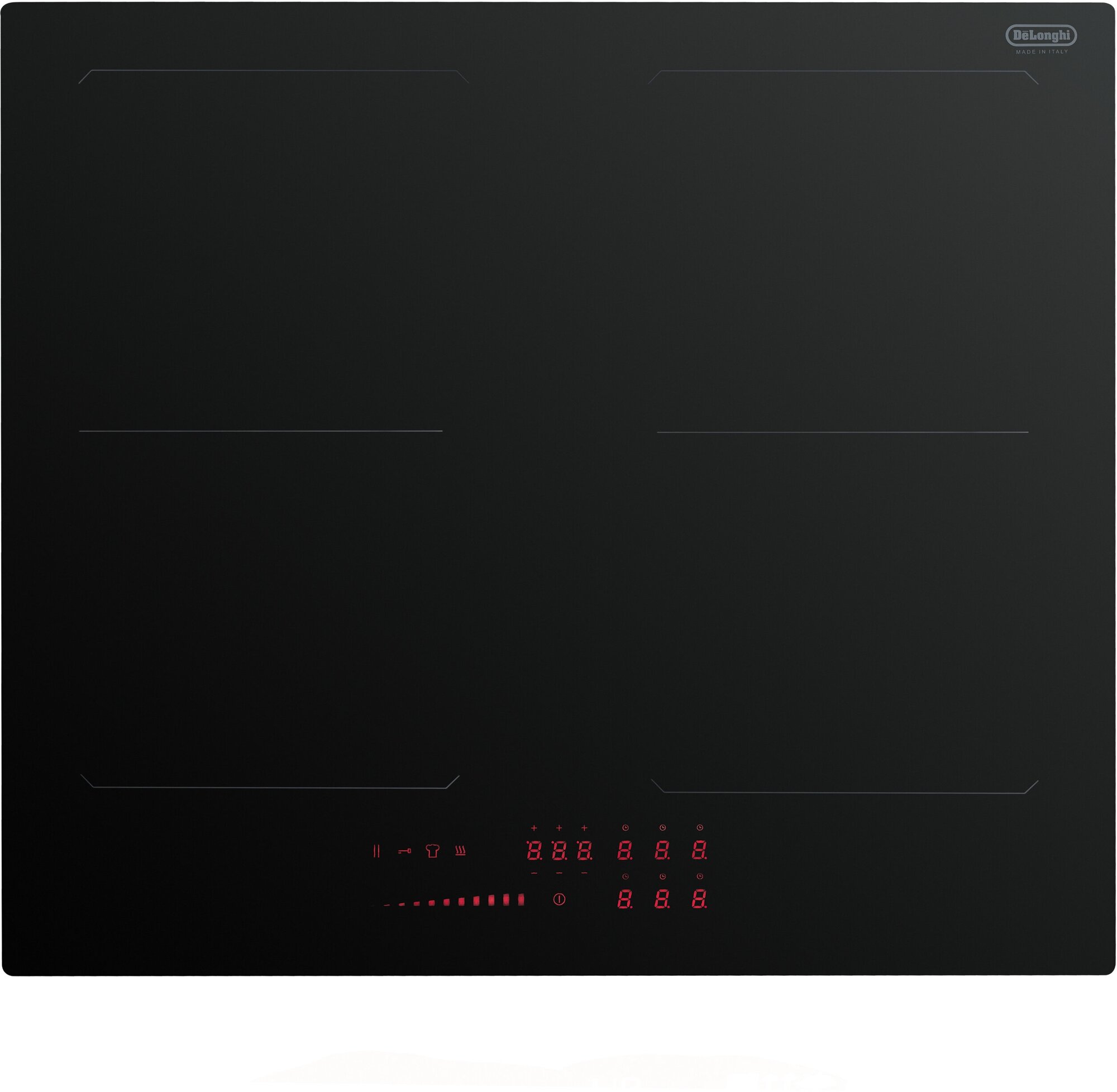 Индукционная варочная панель DeLonghi SLI 604 RUS, 60 см, черная, индикатор остаточного тепла, Bridge function, сенсорное управление - фото №15