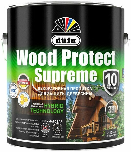 Деревозащитное средство DUFA WOOD PROTECT Supreme, палисандр 0,75 л