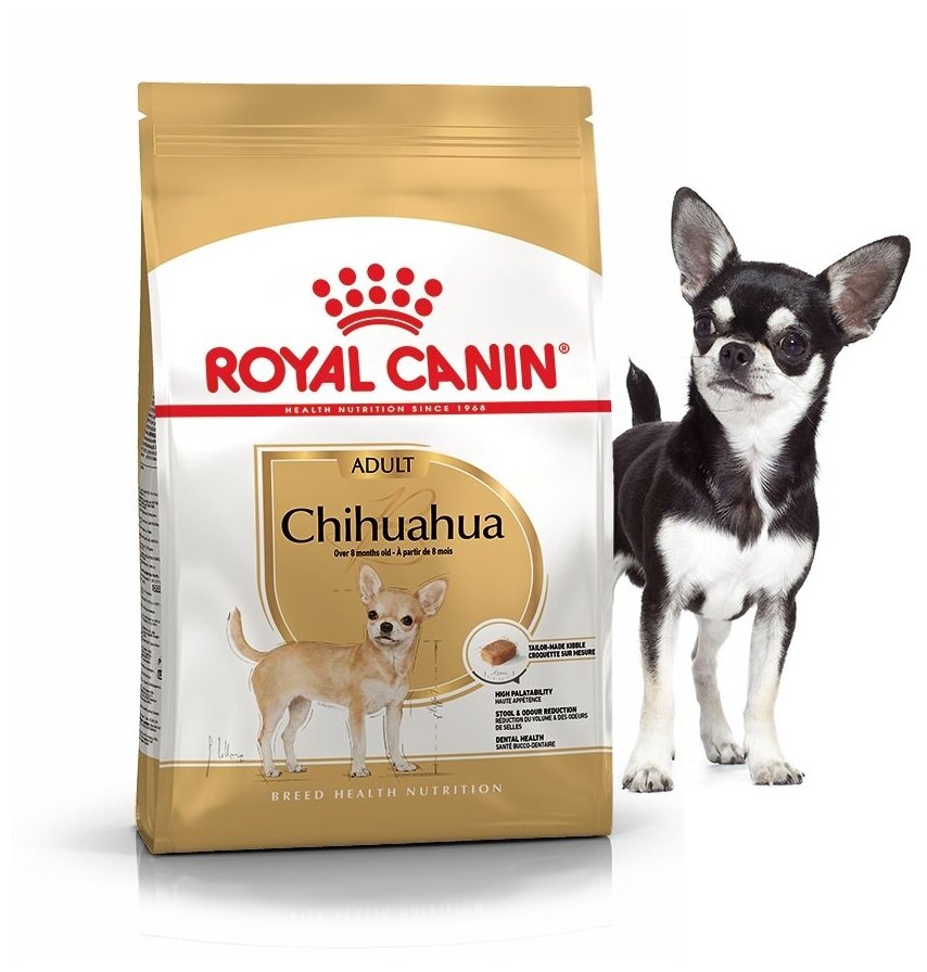 Сухой корм Royal Canin Chihuahua для взрослых собак породы чихуахуа, 1,5 кг