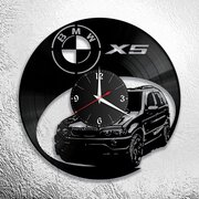 Настенные часы из виниловой пластинки с изображением BMW X5