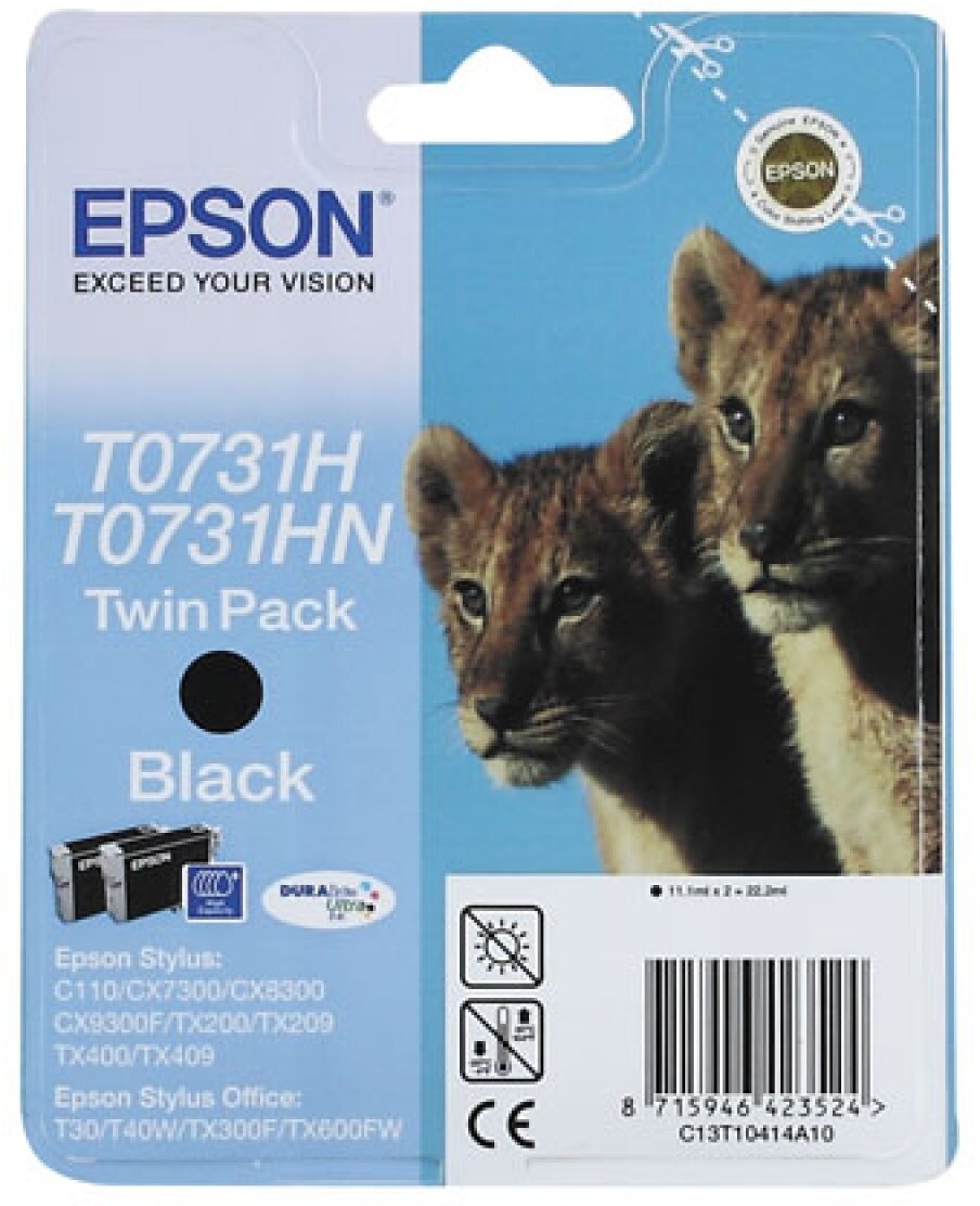 Комплект картриджей Epson C13T10414A10, 770 стр, черный