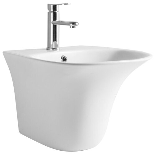 фото Orange b07-475w раковина подвесная белая, санфарфор