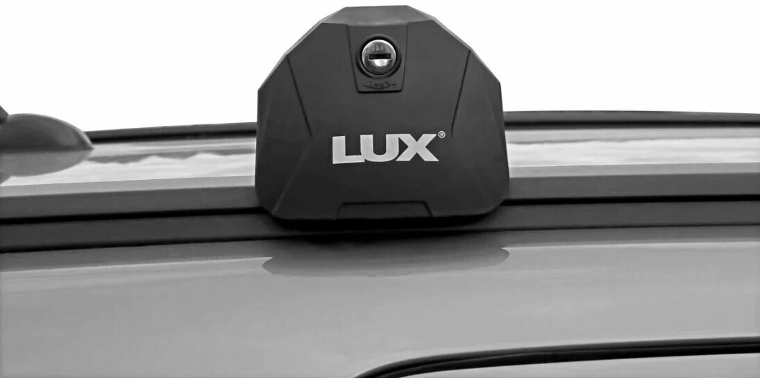 Багажник LUX SCOUT для автомобиля Mitsubishi Outlander III внедорожник 2012-2022 - Аэродинамические поперечины - 110 - С замком