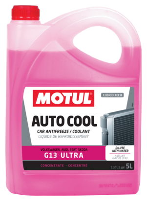 Антифриз Motul G13 5л, -37°C, розовый, 109138