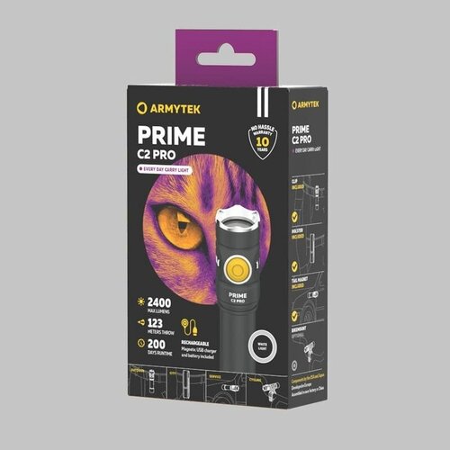 armytek wizard pro magnet usb xhp50 belyj svet Armytek Фонарь Prime C2 Pro Magnet USB Белый, шт F08101C