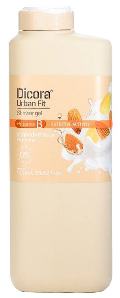 Гель для душа Dicora Almond & nuts, 400 мл