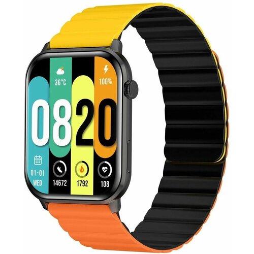 Смарт-часы ARK Kieslect KS 442мм 178 черный желтыйоранжевый 777100₽