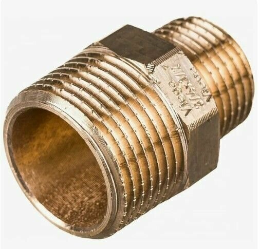 Ниппель Viega 266530, 1/2x3/8", бронза