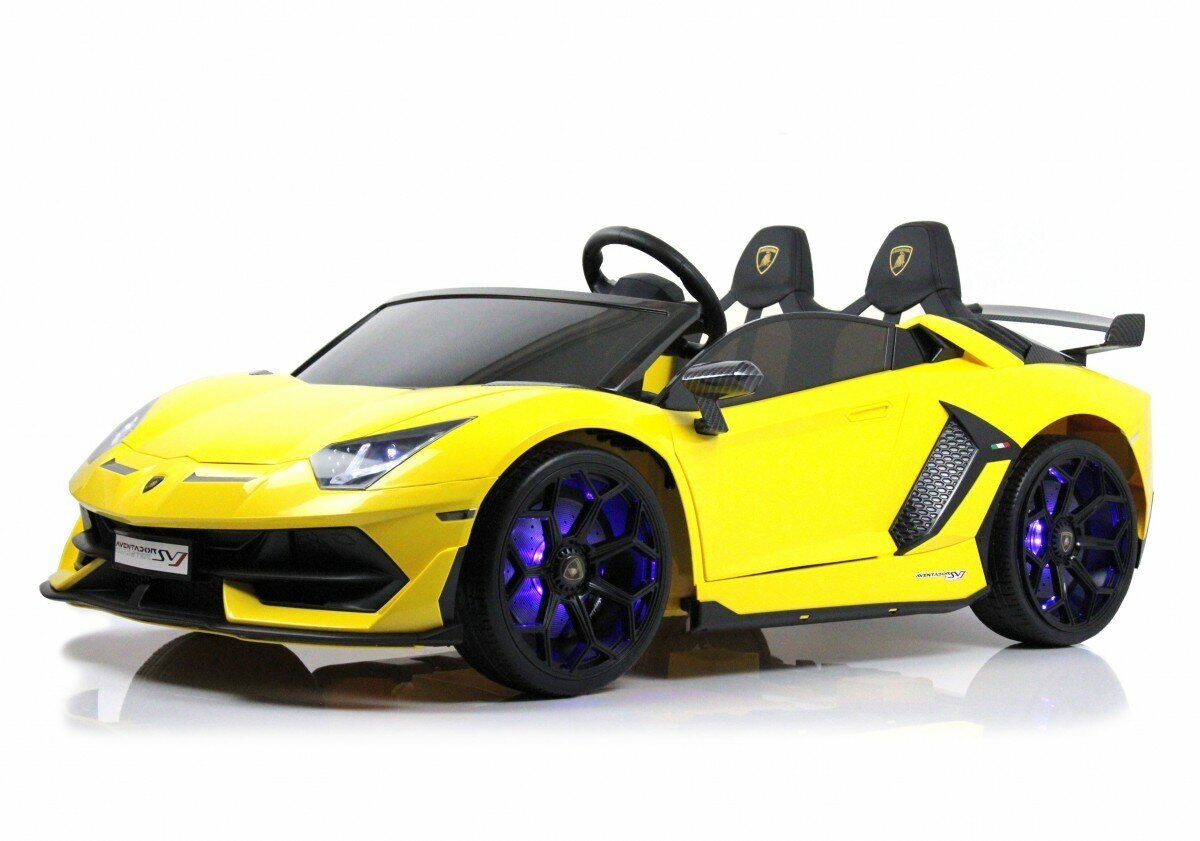 RiverToys Автомобиль Lamborghini Aventador SVJ A111MP, желтый