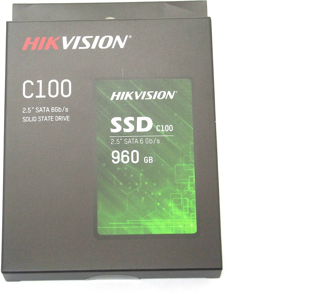 Накопитель SSD 2.5'' HIKVISION C100 960GB SATA 6Gb/s TLC 520/400MB/s IOPS 50K/30K MTBF 2M 7mm - фото №7