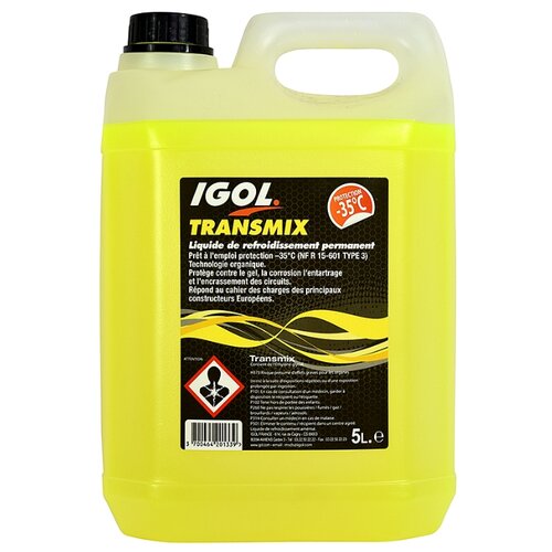 Антифриз/Охлаждающая жидкость IGOL TRANSMIX JAUNE -35°C (5L)